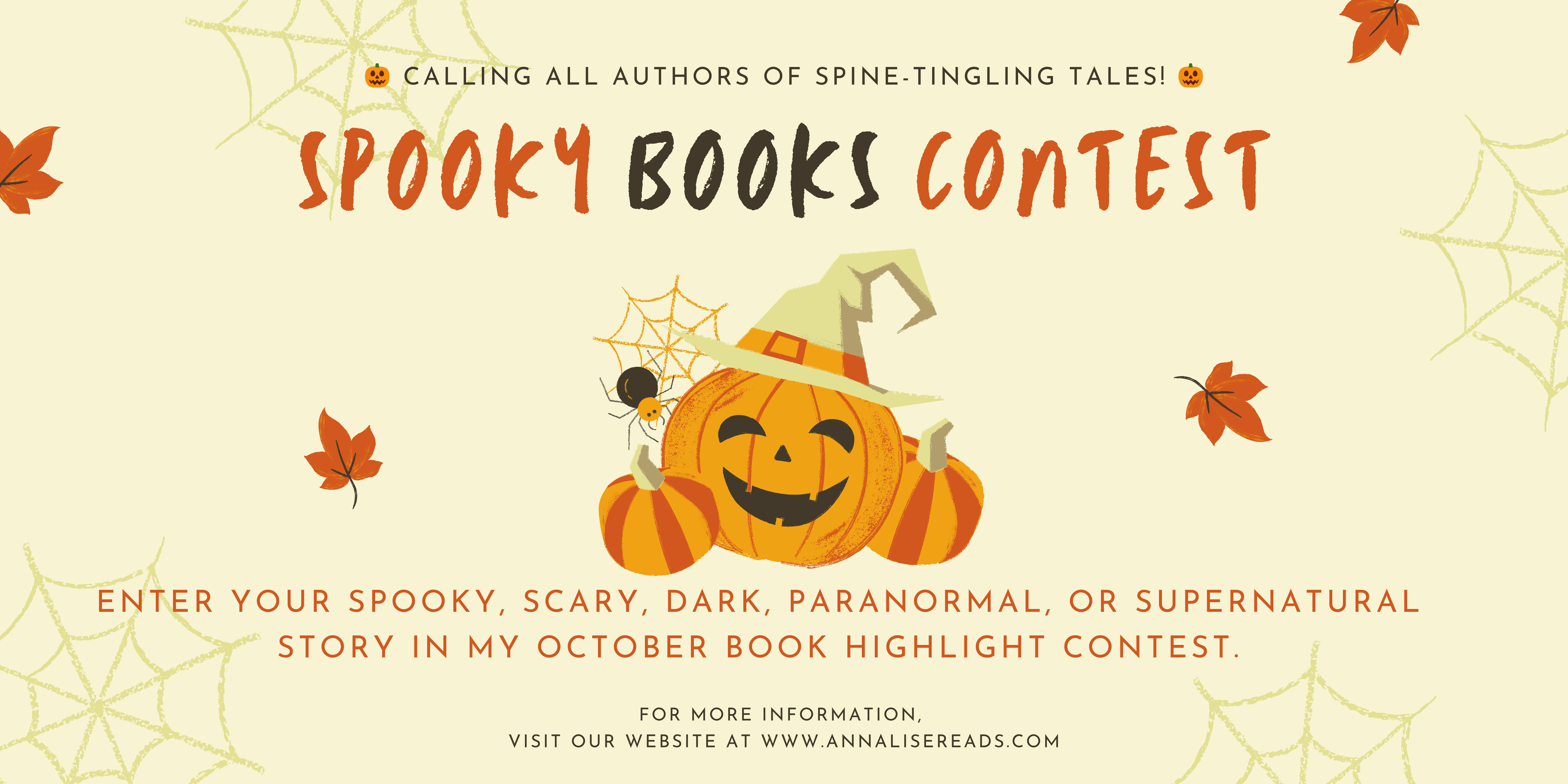 Spooky books contest